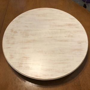 Solid wood cake stand